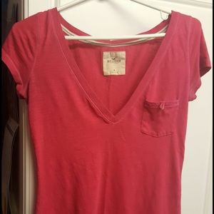 Pink Hollister t-shirt